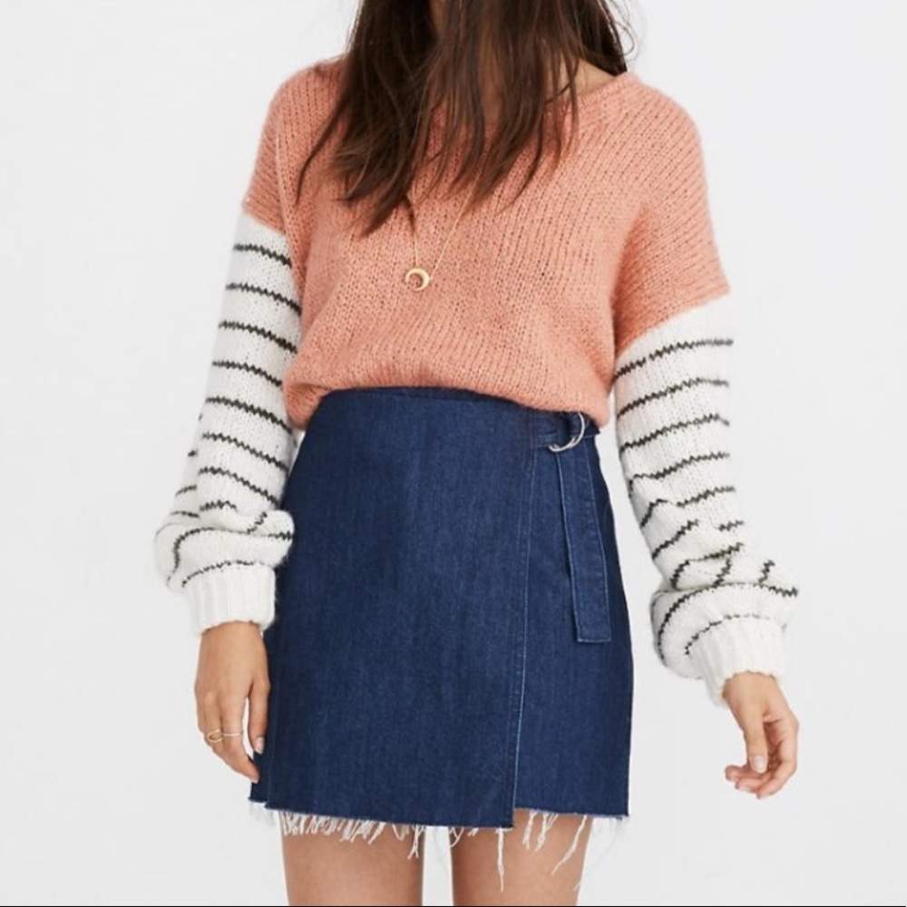 Madewell Denim Wrap Skirt
